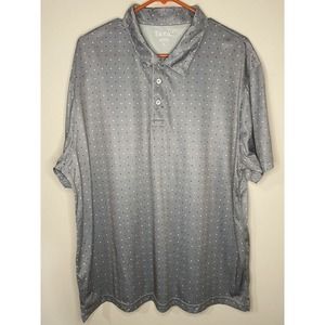 Etonic Size XLARGE Gray Short Sleeve Geometric‎ Print Golf Shirt